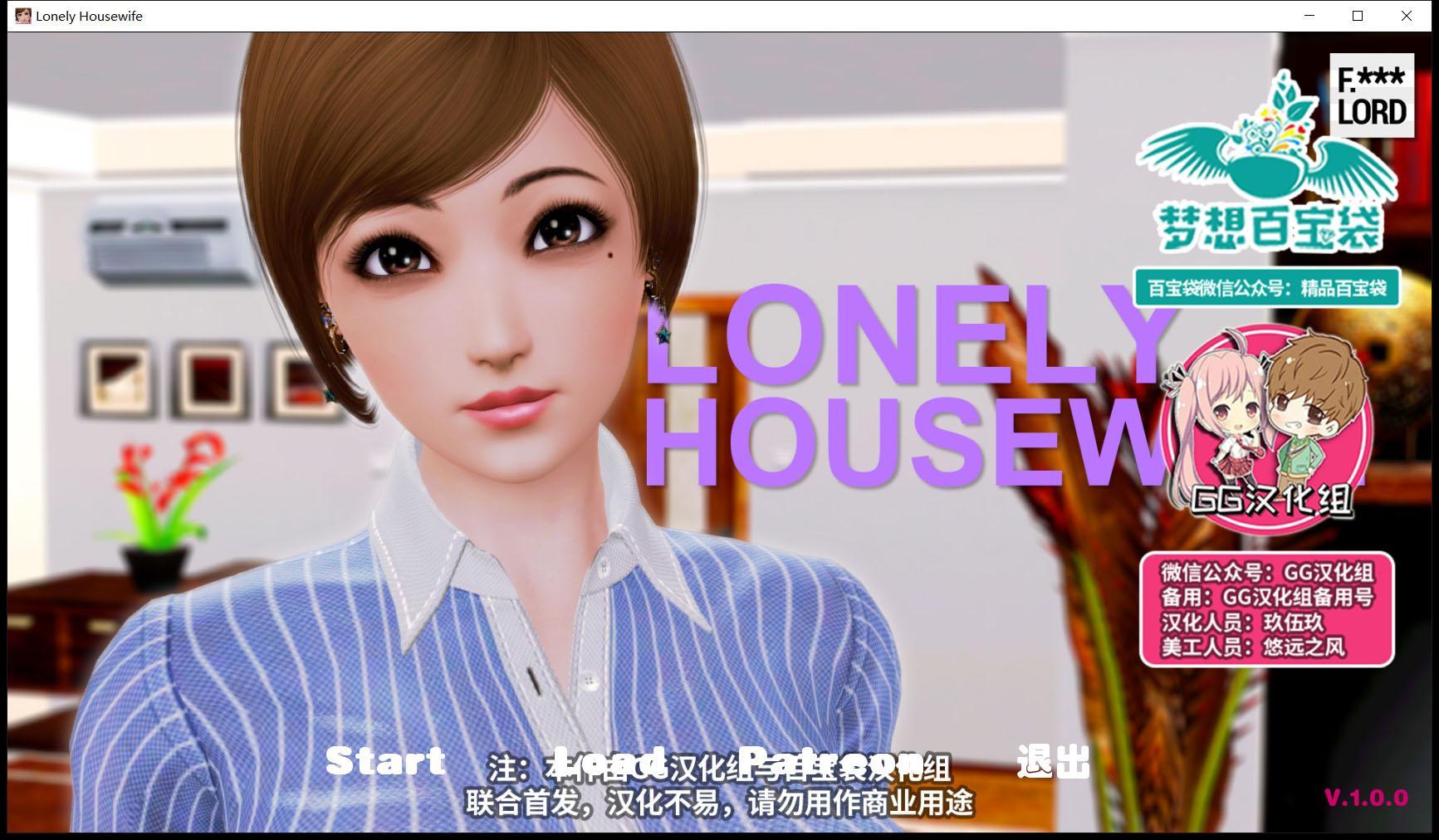 【欧美SLG/GG汉化/动态】孤独的家庭主妇 PC+安卓完结精翻汉化版+全CG【FM/300M/百度】 畅玩游戏 预览第1张
