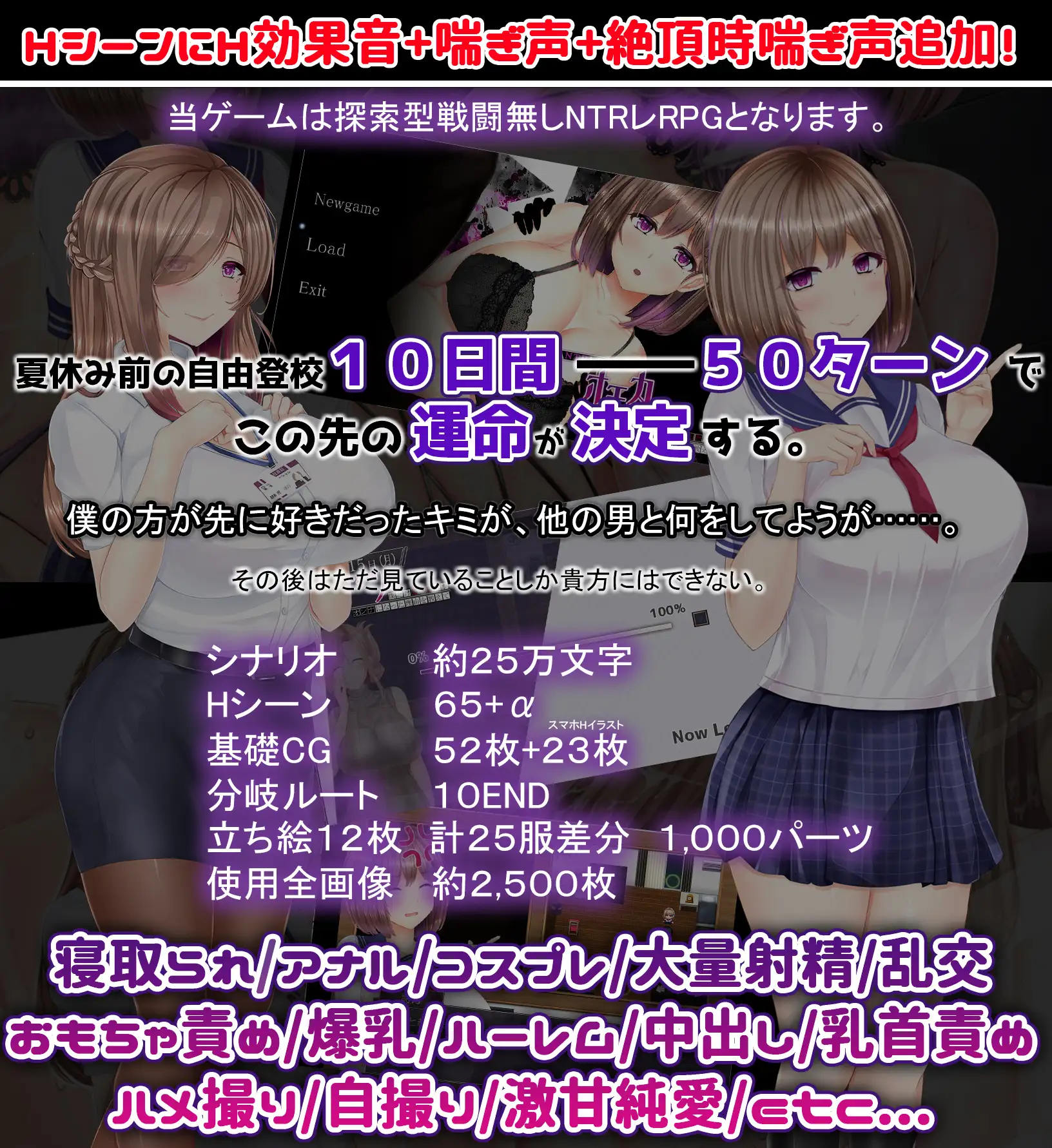 【精品RPG/汉化/动态】NTRレRPG オチカノ ～僕だけだった君がオンナになった理由を教えて～V1.04 AI汉化版【2.1G】【微云网盘/直链】