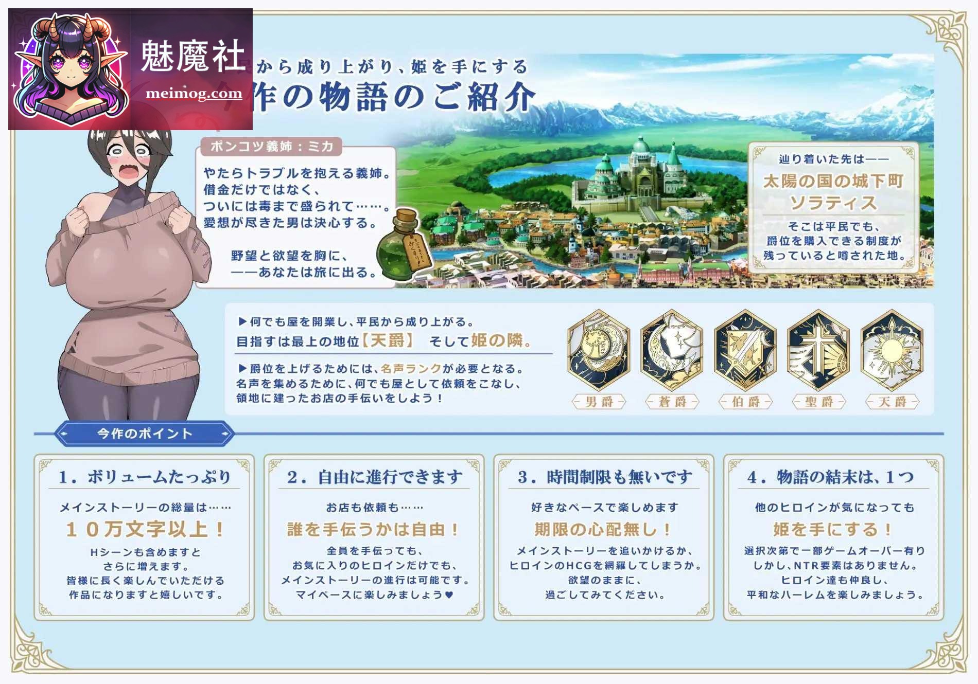 [利斯塔利亚 – 阶级、领地、女人。将一切尽收囊中的逆袭故事 / Lystaria] [AI汉化] [PC] [RPG, 后宫, 逆袭] [880m]