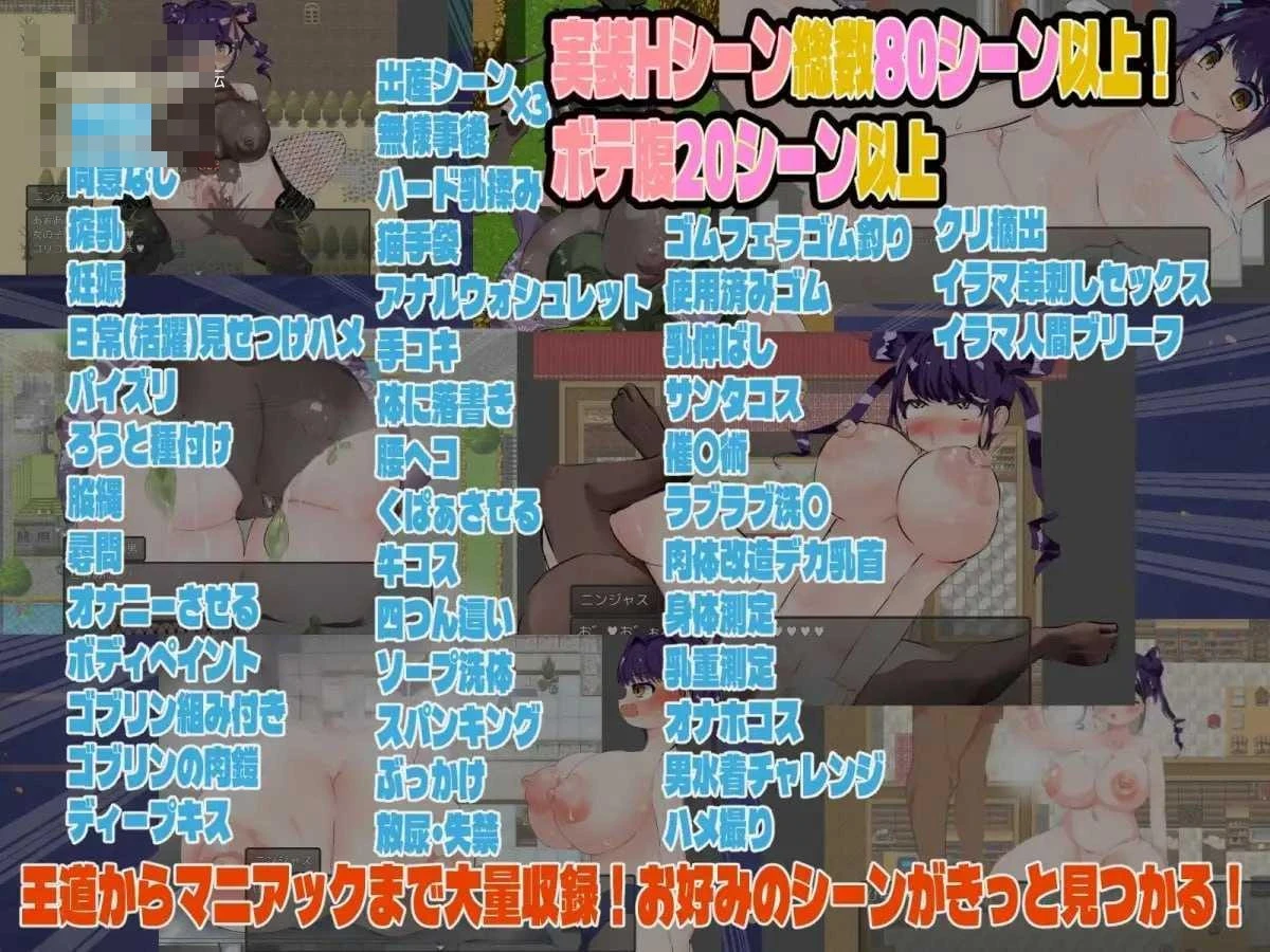 忍者绝不会怀上敌军的孩子! 【AI汉化】【PC】〔954m〕〔RPG〕〔百度云/FM〕