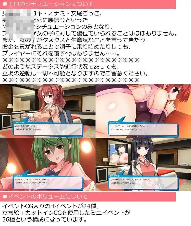 全员女主角都瞄准了你的钱包!~赚钱供奉女孩子的“爸爸活”SLG~ 〔AI汉化〕【pc】〔864m〕【SLG】〔FM/百度云〕